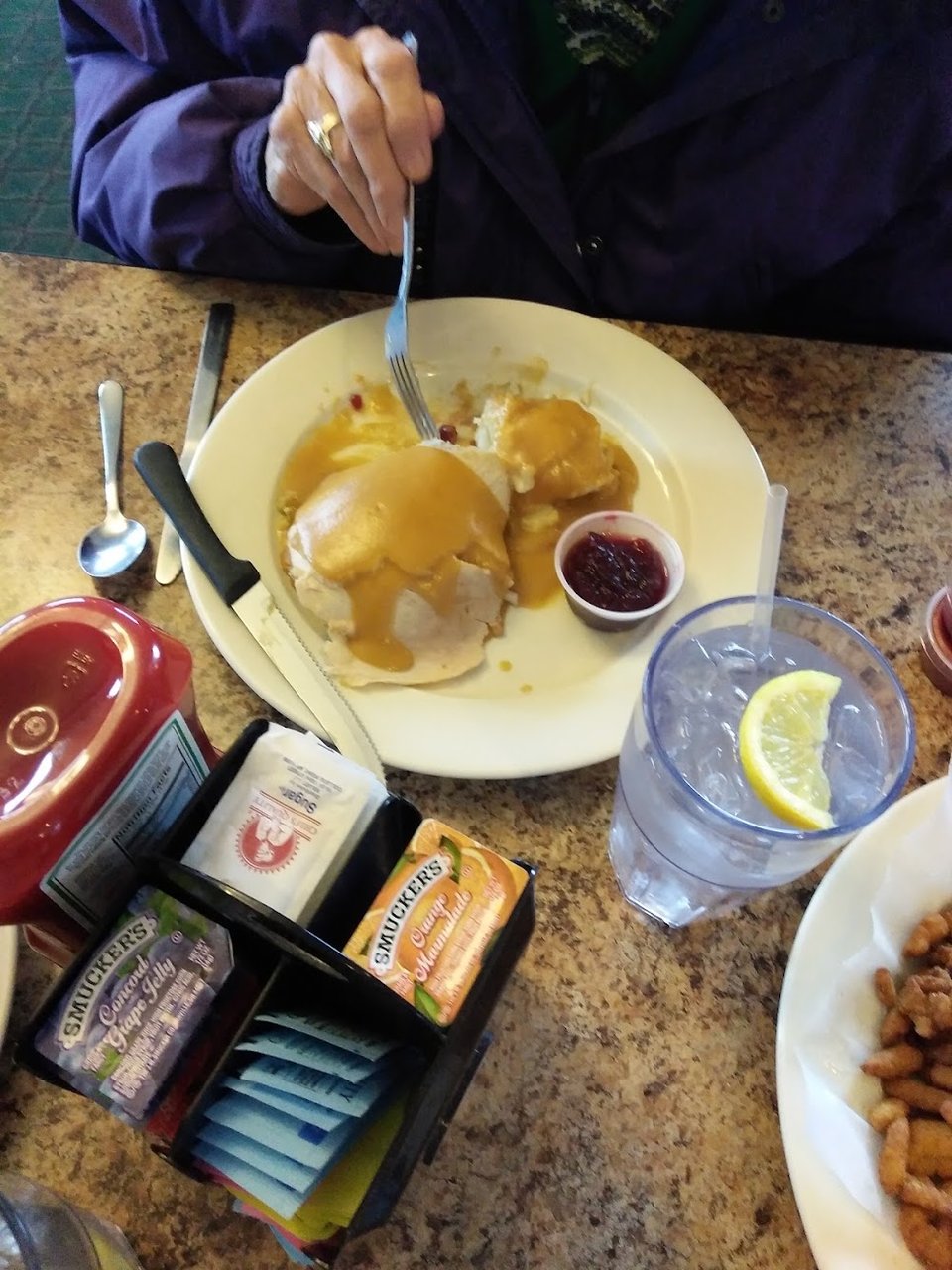 Hot Open Turkey Sandwich with Mashed Potatoes